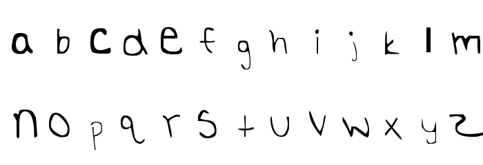 Britts Hand Font LOWERCASE