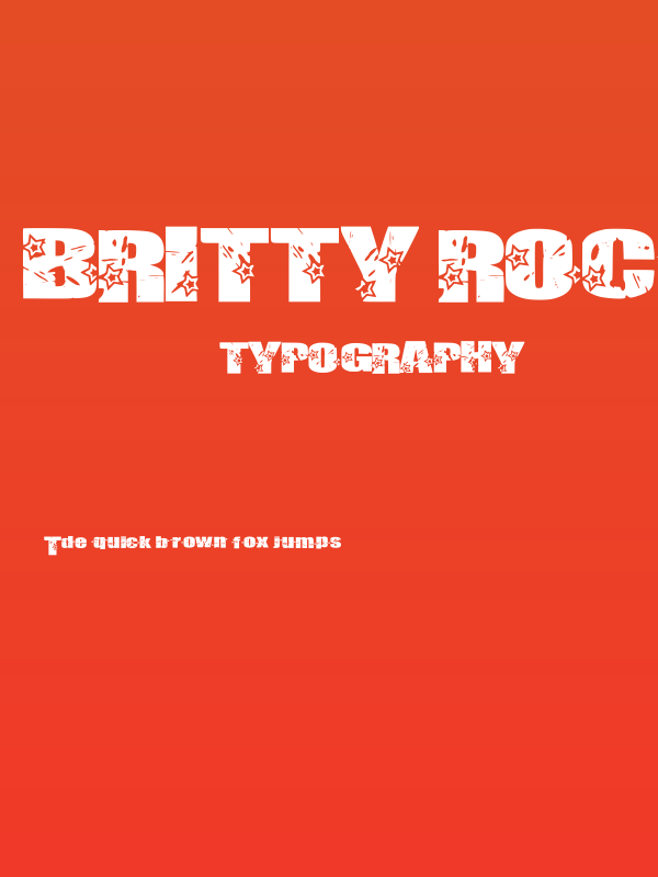 Britty Rock Poster