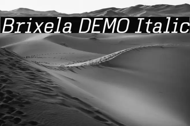 Brixela DEMO Italic Шрифта examples
