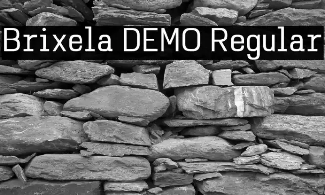 Brixela DEMO Regular Шрифта examples