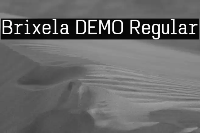 Brixela DEMO Regular Шрифта examples