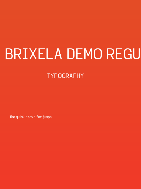 Brixela DEMO Regular Poster