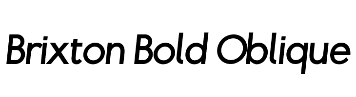 Brixton Bold Oblique Font