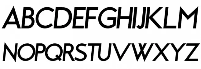 Brixton Bold Oblique Schriftart Groß