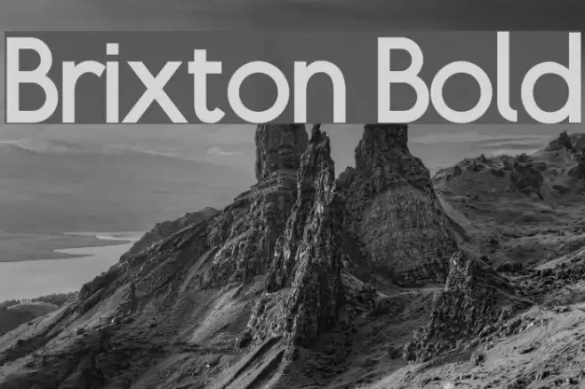 Brixton Bold Font examples