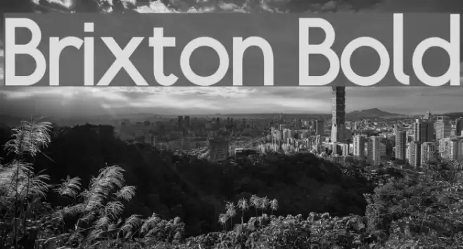 Brixton Bold Font examples