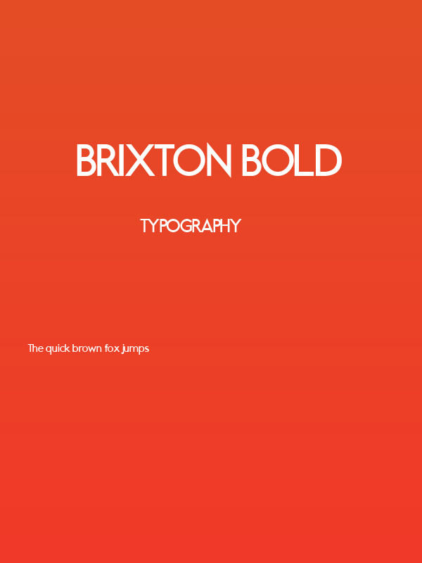 Brixton Bold Poster