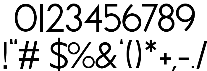 Brixton Book Font OTHER CHARS