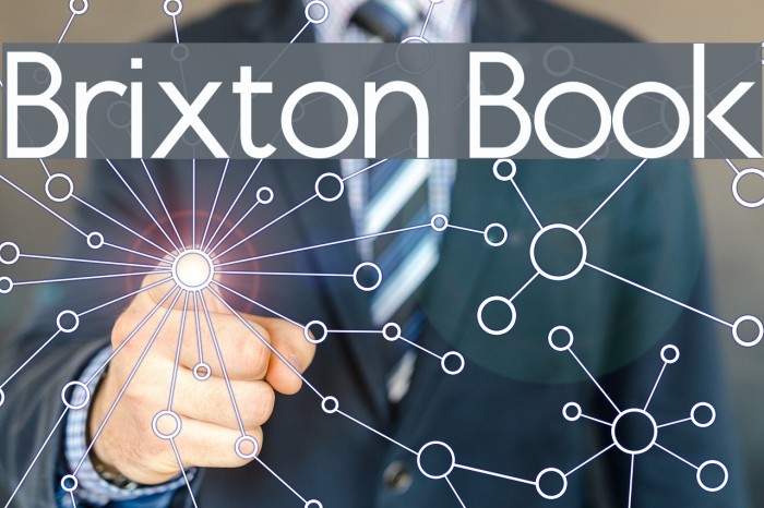 Brixton Book Font examples
