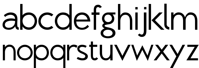 Brixton Book Font LOWERCASE