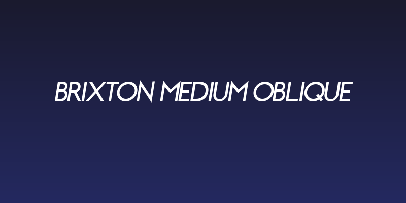 Brixton Medium Oblique Social Header