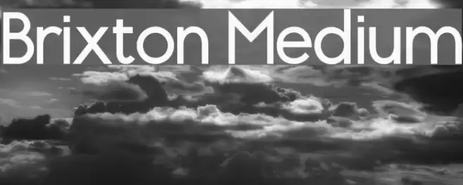 Brixton Medium Font examples