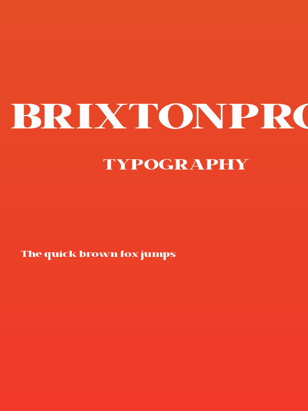 BrixtonPro-Heavy Poster
