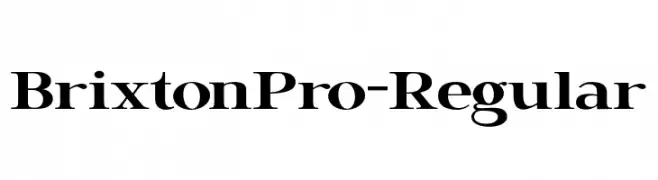 BrixtonPro-Regular  免费字体下载