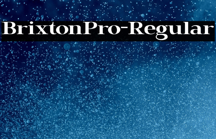 BrixtonPro-Regular Example 3