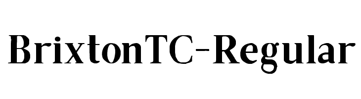 BrixtonTC-Regular  नि: शुल्क फ़ॉन्ट्स डाउनलोड
