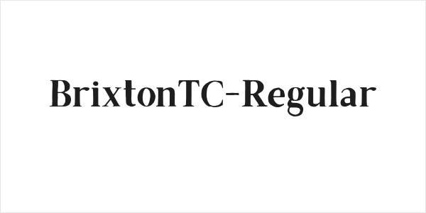 BrixtonTC-Regular Logo