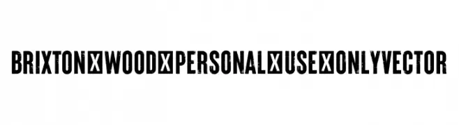 Brixton_Wood_PERSONAL_USE_ONLY Vector  免费字体下载