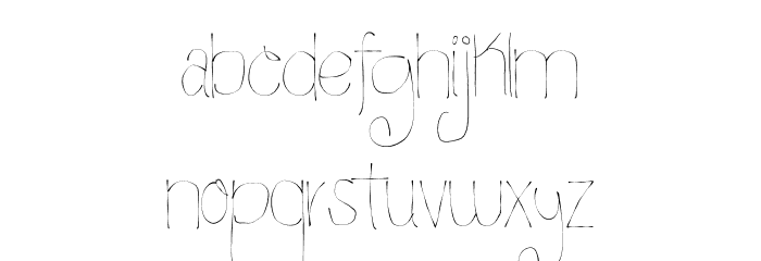 Briyties Font LOWERCASE
