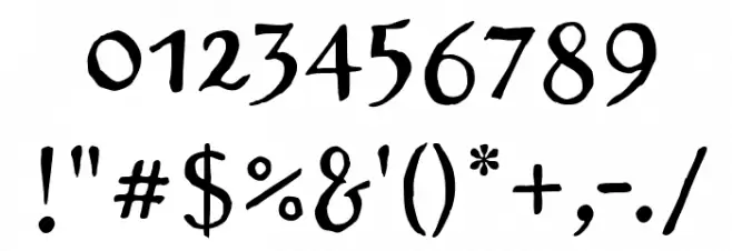 Brizel Font OTHER CHARS