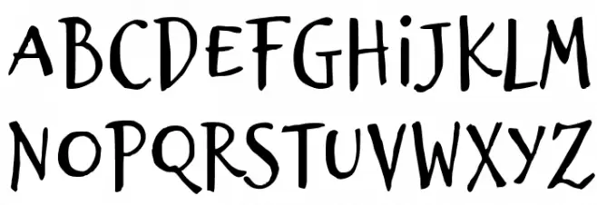 Brizel Schriftart Groß