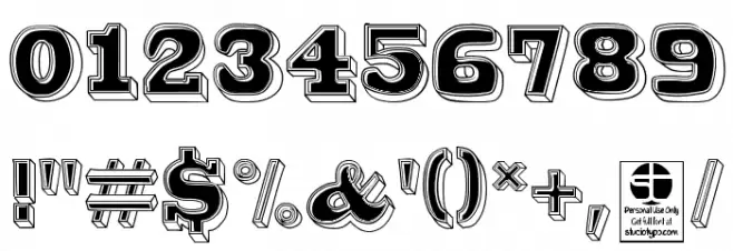 Bro 4D Demo Font OTHER CHARS