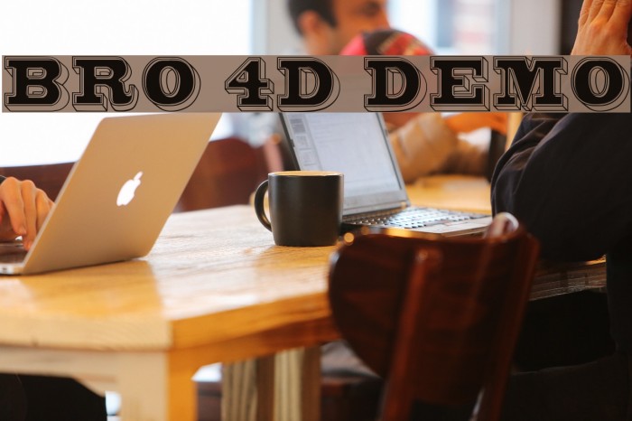 Bro 4D Demo Font examples