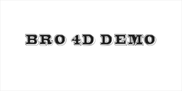Bro 4D Demo Logo