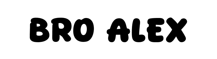 Bro Alex  Fuentes Gratis Descargar