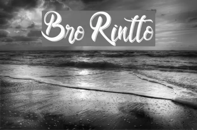 Bro Rintto Font examples