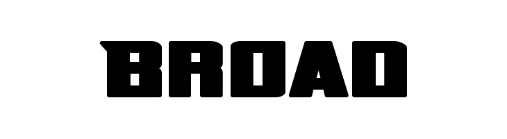 Broad  Free Fonts Download