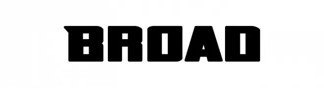 Broad  Frei Schriftart Herunterladen