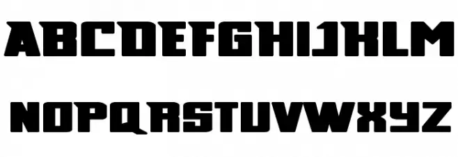 Broad Schriftart Groß