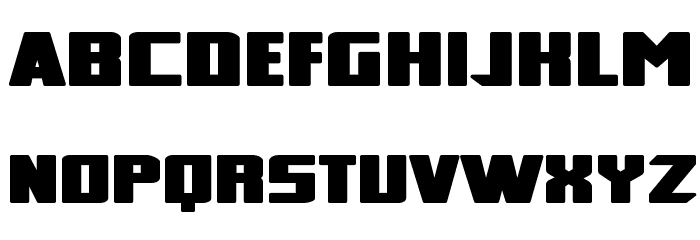 Broad フォント 小文字