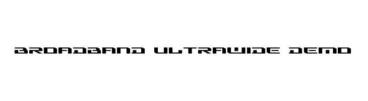 Broadband Ultrawide DEMO  नि: शुल्क फ़ॉन्ट्स डाउनलोड