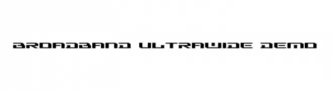 Broadband Ultrawide DEMO  Frei Schriftart Herunterladen