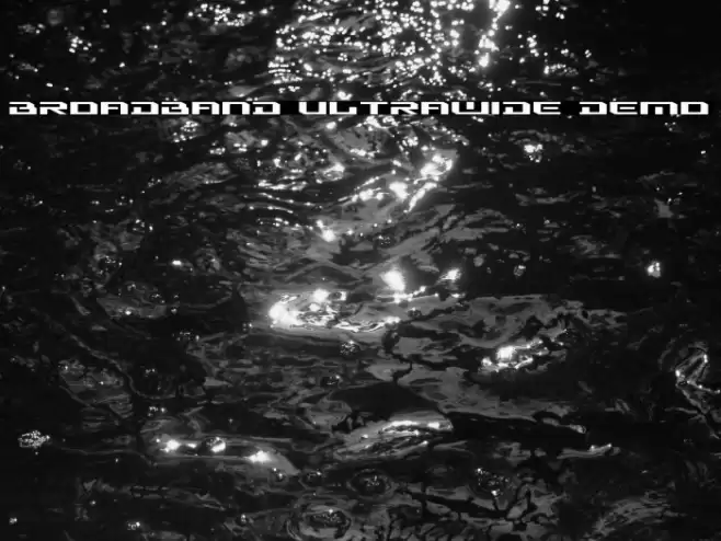 Broadband Ultrawide DEMO Font examples
