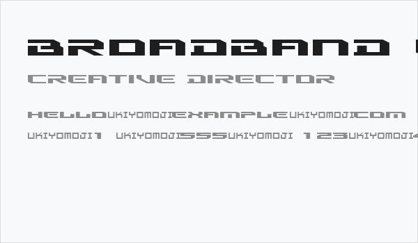 Broadband Ultrawide DEMO Business Card