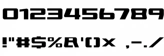 BroadbandRegular Font OTHER CHARS