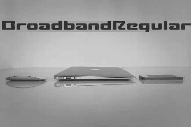 BroadbandRegular Font examples