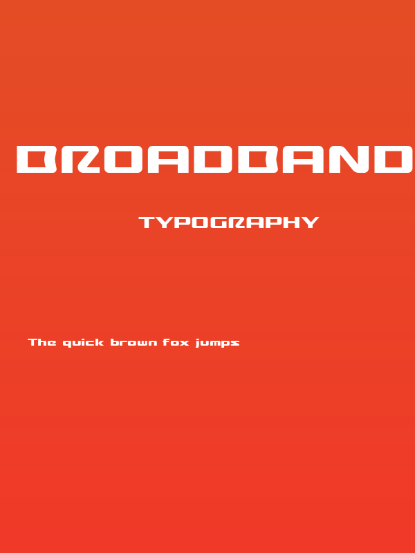 BroadbandRegular Poster