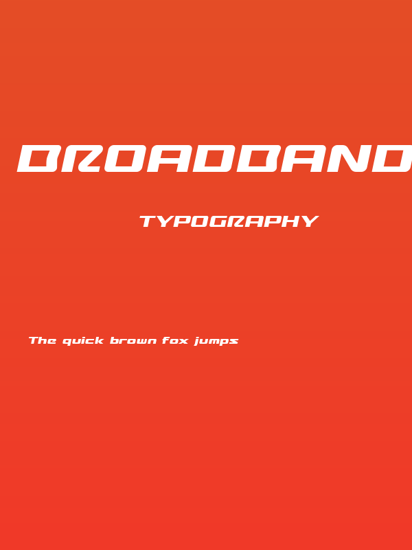 Broadbandoblique Poster