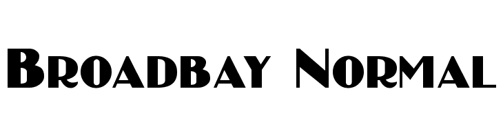 Broadbay Normal  フリーフォントのダウンロード
