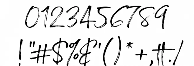 Broadcast Matter Font OTHER CHARS