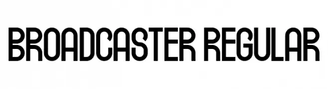 Broadcaster Regular  Frei Schriftart Herunterladen