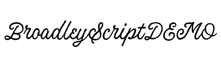 BroadleyScriptDEMO  les polices de caractères gratuit tlcharger