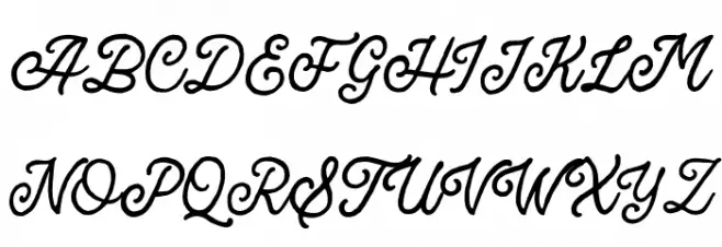 BroadleyScriptDEMO 字体 大写