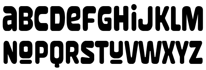 Broadly Similar Regular Font LOWERCASE