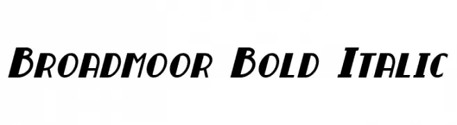 Broadmoor Bold Italic  لخطوط تنزيل