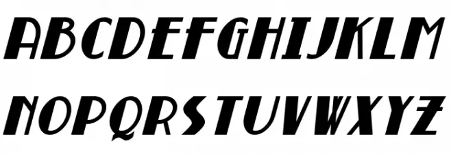 Broadmoor Bold Italic Fuentes MINÚSCULAS